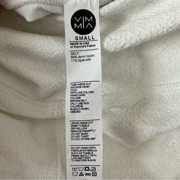 VIMMIA High Waisted Energy Wave Legging in White Textured Size Small NWOT - Picture 6 of 7